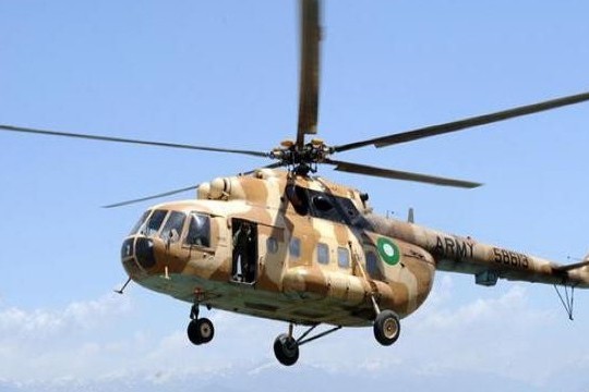 Pakistanda hərbi helikopter qəzaya düşdü:Ölənlər var
