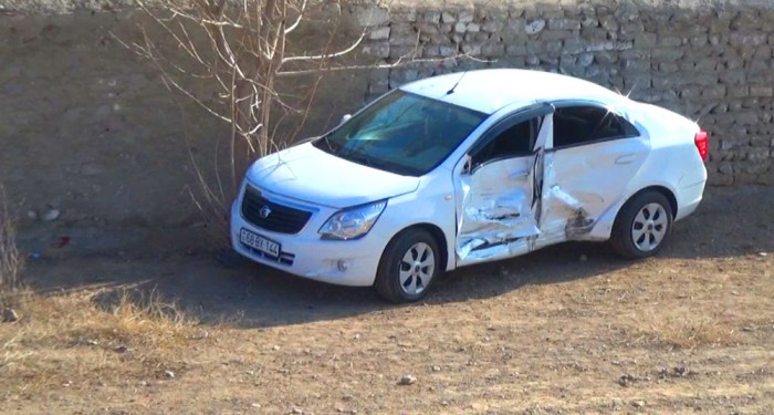 Naxçıvanda yol qəzası - Bir nəfər yaralandı (FOTOLAR)