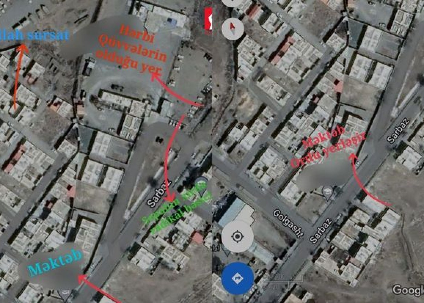 İranın Naxçıvanla sərhədə yığdığı silahlı texnikanın yeri MƏLUM OLDU - FOTO