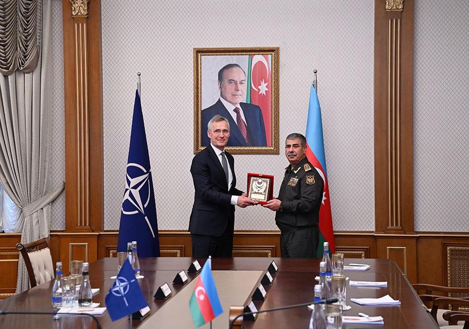 Zakir Həsənov NATO-nun Baş katibi ilə görüşdü - FOTO