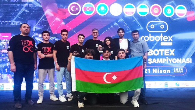BMU komandaları “Robotex Türkiyə”də birinci yerin qalibi olub - FOTOLAR