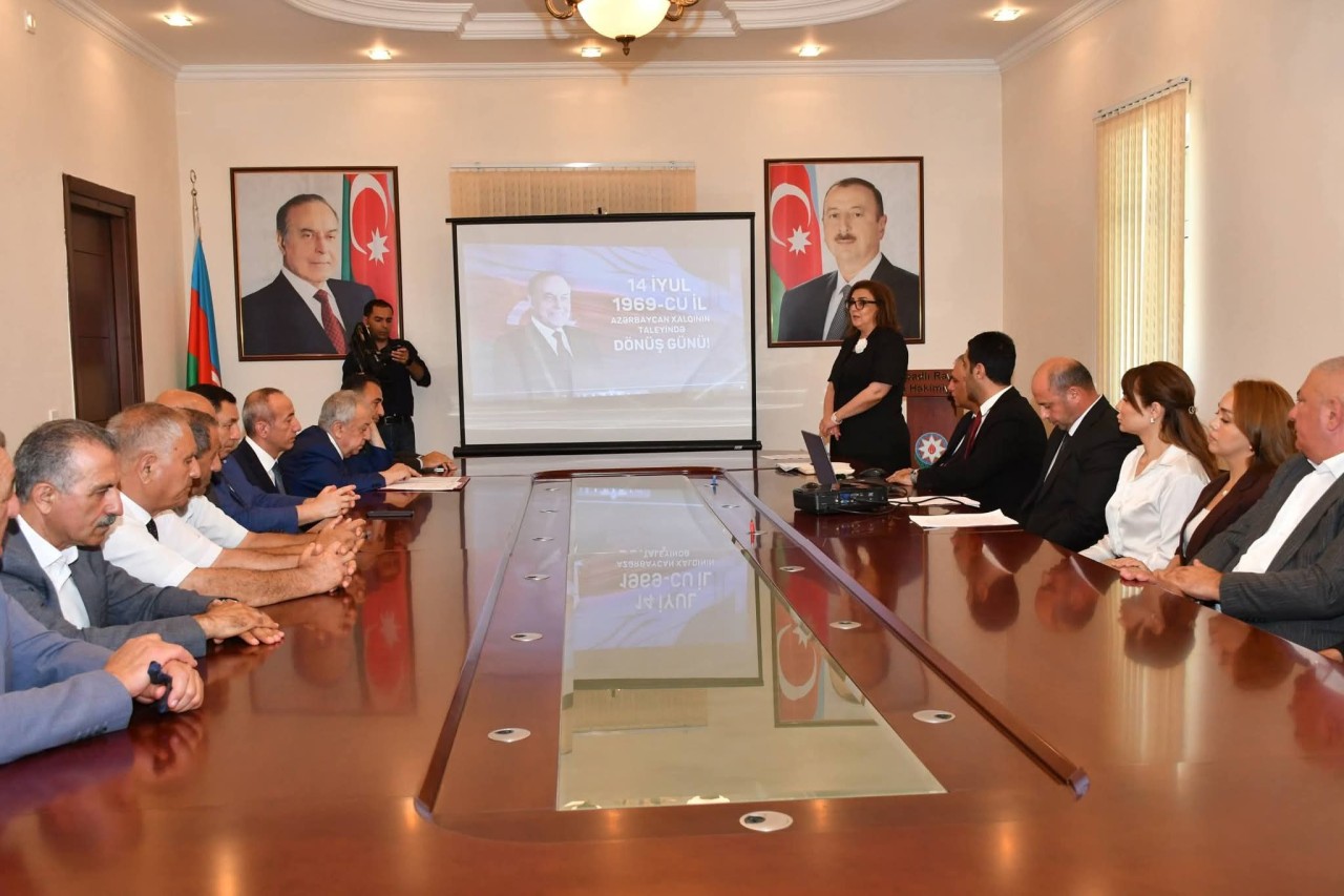 Ümummili Liderin siyasi hakimiyyətə gəlişi Qubadlı RİH-də qeyd edildi - FOTOLAR