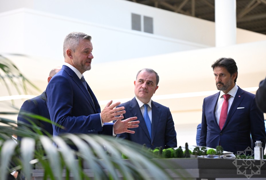 Slovakiya Prezidenti Bakıya gəldi - FOTOLAR