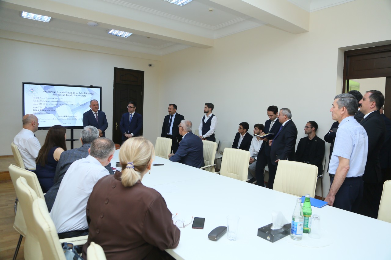 Nazir müavini AzTU-da buraxılış işlərinin müdafiəsində iştirak edib - FOTOLAR