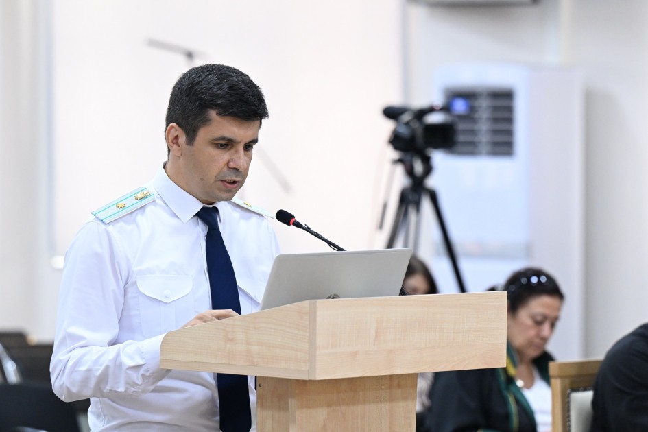 Ermənistan vətəndaşlarının məhkəməsi prokurorların çıxışları ilə davam etdirilib - FOTOLAR