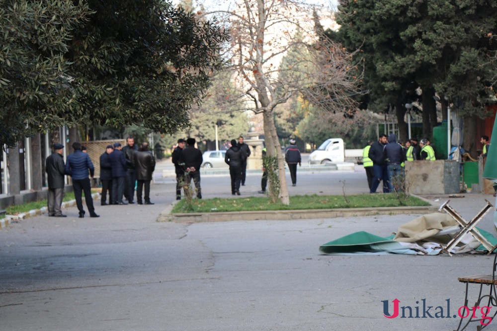 "Atatürk" parkında yenidənqurma işlərinə başlanıldı - FOTOLAR