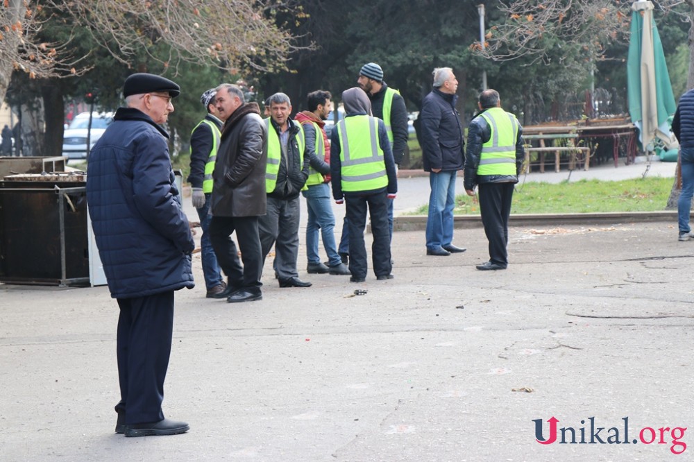 "Atatürk" parkında yenidənqurma işlərinə başlanıldı - FOTOLAR