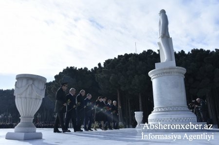 Abşeronda Heydər Əliyevin anım günü qeyd edildi - FOTO