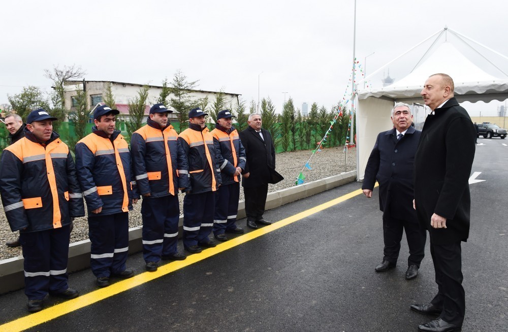 İlham Əliyev yeni yolun açılışında - FOTOLAR-YENİLƏNİB