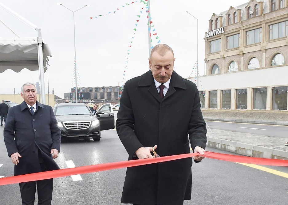 İlham Əliyev yeni yolun açılışında - FOTOLAR-YENİLƏNİB