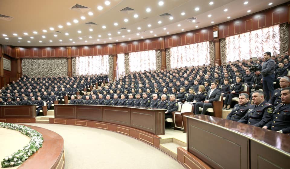 Nazir Çevik Polis Alayında müşavirə keçirdi - Səhlab Bağırov da iştirak etdi