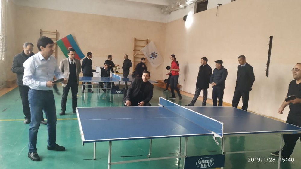 Ağdaşda stolüstü tennis turniri keçirildi - FOTO