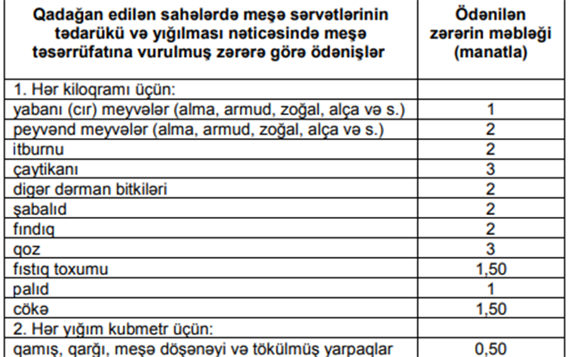 Azərbaycanda meşələrdən bu meyvə və bitkiləri yığanlar CƏRİMƏLƏNƏCƏK