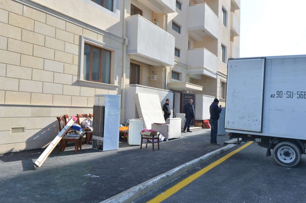 Məcburi köçkün ailələrinə yeni mənzillər verilir - FOTOLAR