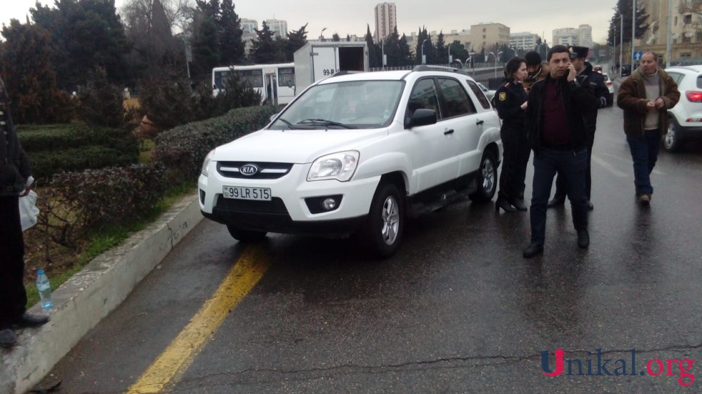 Bakıda xanım polis kapitanı qəzaya düşdü – (FOTO - VİDEO)