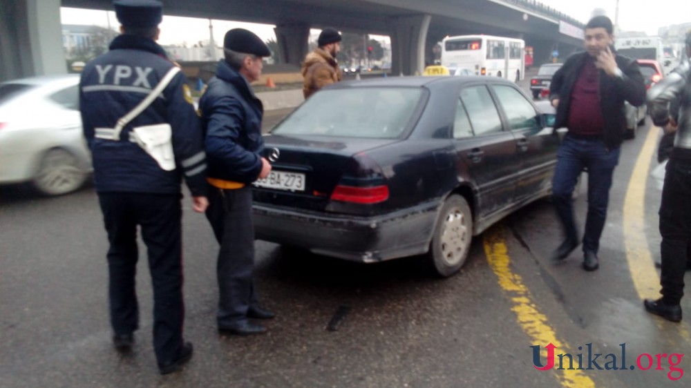 Bakıda xanım polis kapitanı qəzaya düşdü – (FOTO - VİDEO)