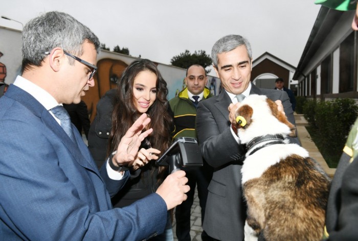 Leyla Əliyeva sahibsiz itlərə qayğı mərkəzində - FOTOLAR