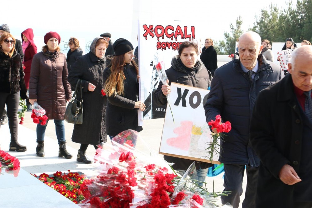 Sumqayıtda Xocalı yürüşü - FOTO