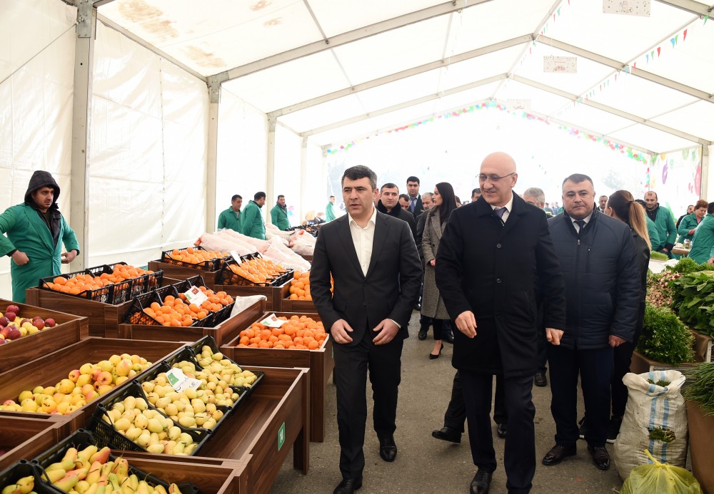 Nizami rayonunda Novruz yarmarkaları fəaliyyətə başlayıb - FOTOLAR