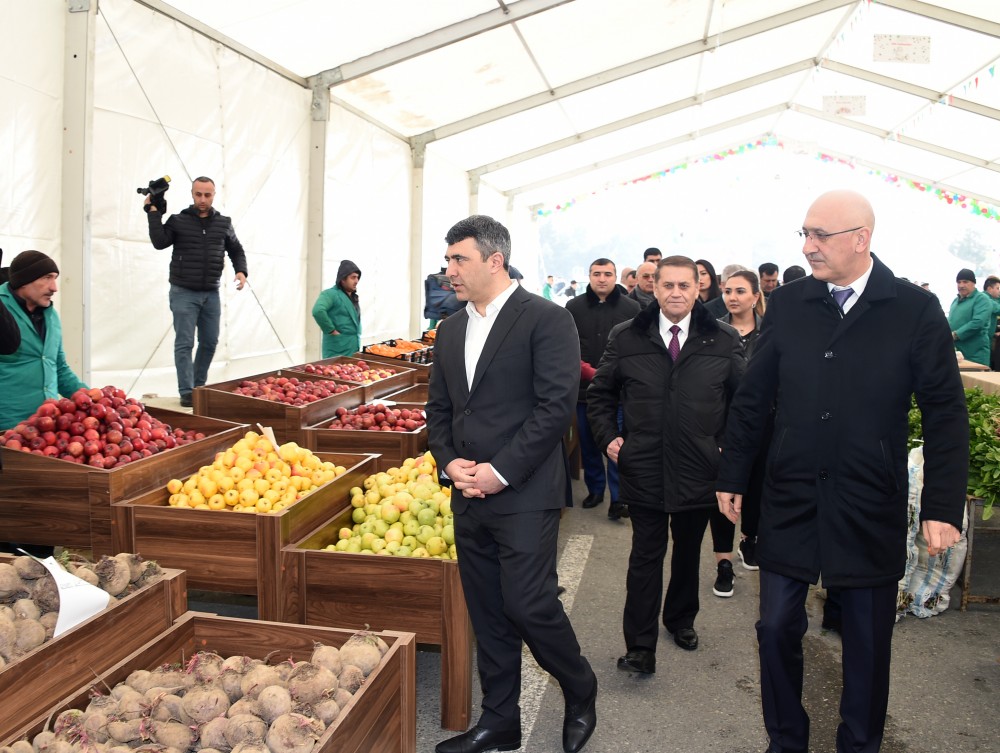 Nizami rayonunda Novruz yarmarkaları fəaliyyətə başlayıb - FOTOLAR