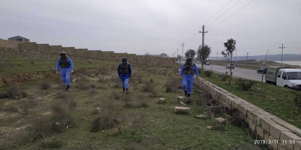 Abşeronda 2 tank əleyhinə mina tapıldı - FOTO