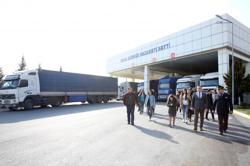 Təlim iştirakçıları “Mazımçay” gömrük postuna səfər edib  - FOTO