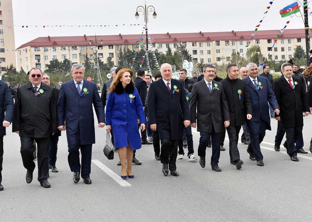 Sumqayıt bulvarında möhtəşəm Novruz şənliyi - FOTOLAR