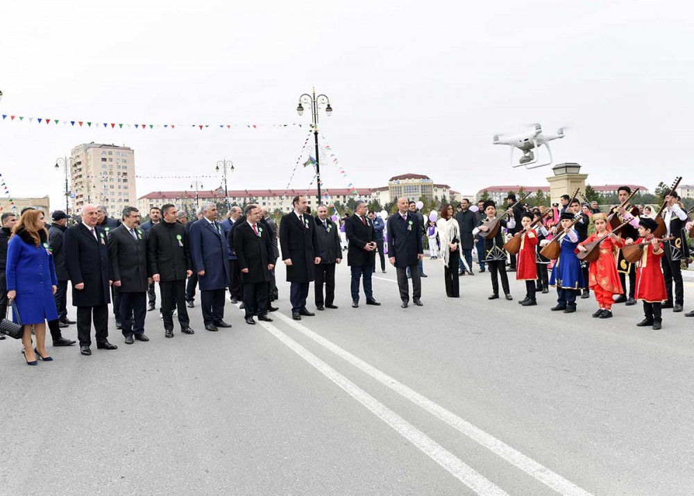 Sumqayıt bulvarında möhtəşəm Novruz şənliyi - FOTOLAR