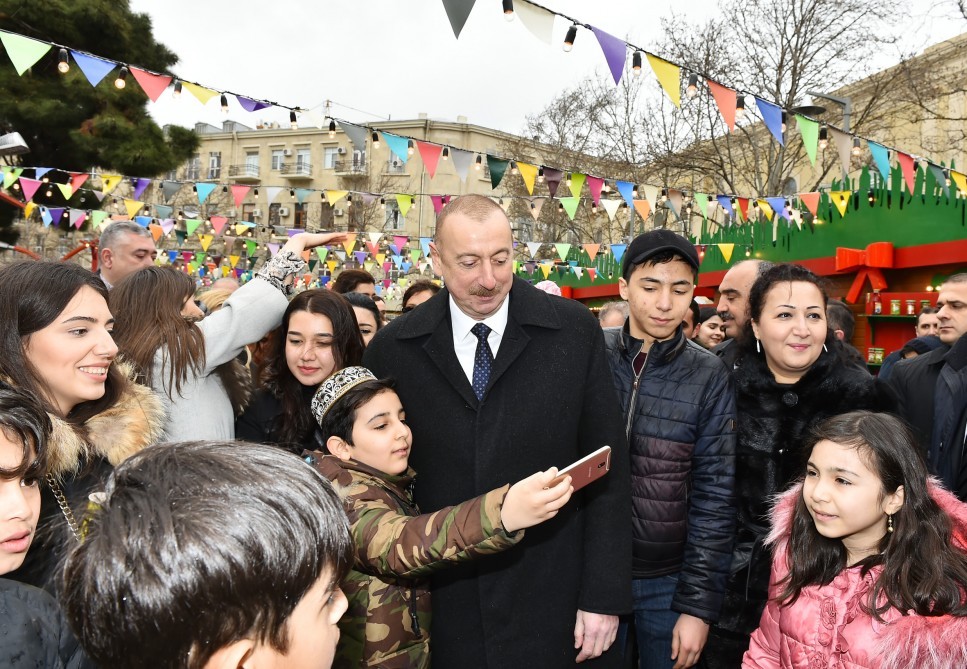 Bakıda keçirilən Novruz şənliyindən maraqlı - FOTOLAR