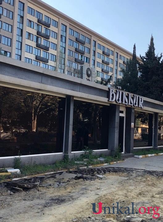 Fərhad Qəribovun “Billur” restoranı sökülür - FOTO