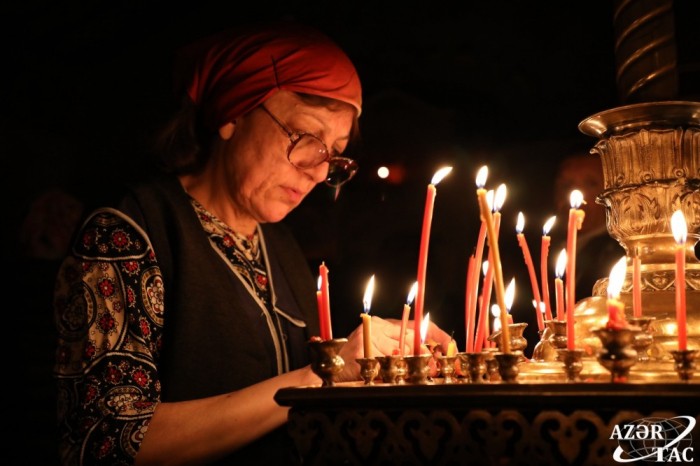 Bakı pravoslavları Pasxanı qeyd ediblər - FOTOLAR