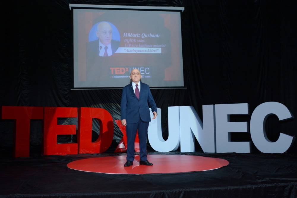 UNEC-də Heydər Əliyevə həsr olunan ilk TEDx konfransı keçirildi - FOTOLAR