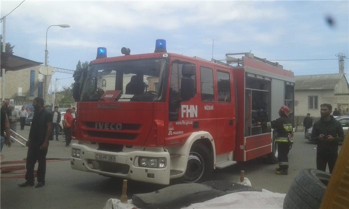 Sabunçu bazarında yanğın - FOTOLAR