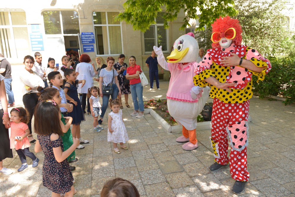 Bakı dəmir yolu xəstəxanasında aksiya keçirildi - FOTOLAR