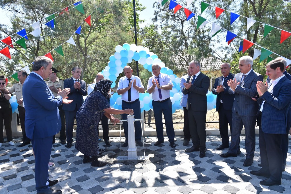 Babazanlıda yeni içməli su təchizatı sistemləri istismara verildi - FOTOLAR