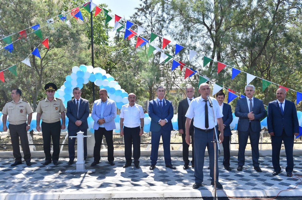 Babazanlıda yeni içməli su təchizatı sistemləri istismara verildi - FOTOLAR