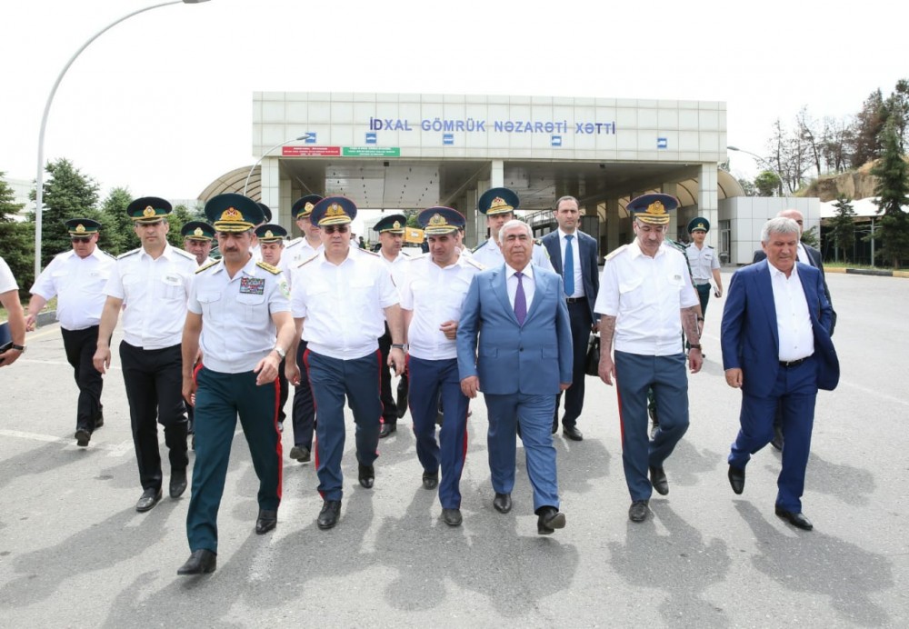 Generallar və Saleh Məmmədov “Samur” postunda - FOTOLAR