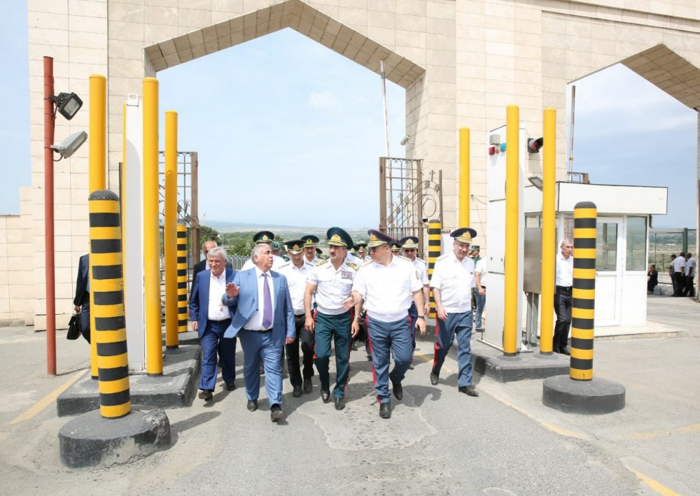 Generallar və Saleh Məmmədov “Samur” postunda - FOTOLAR