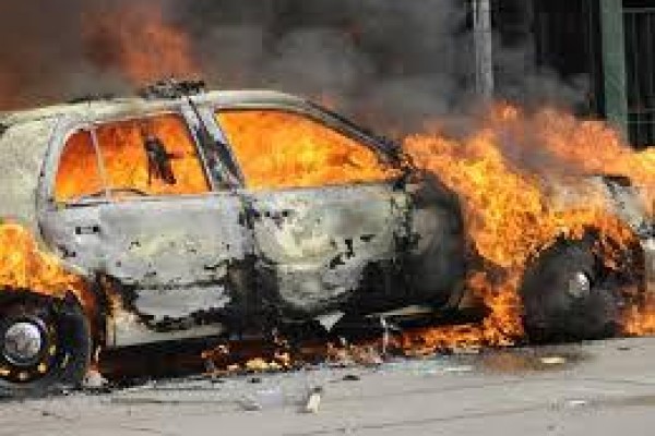 Xızıda “Opel” yandı 