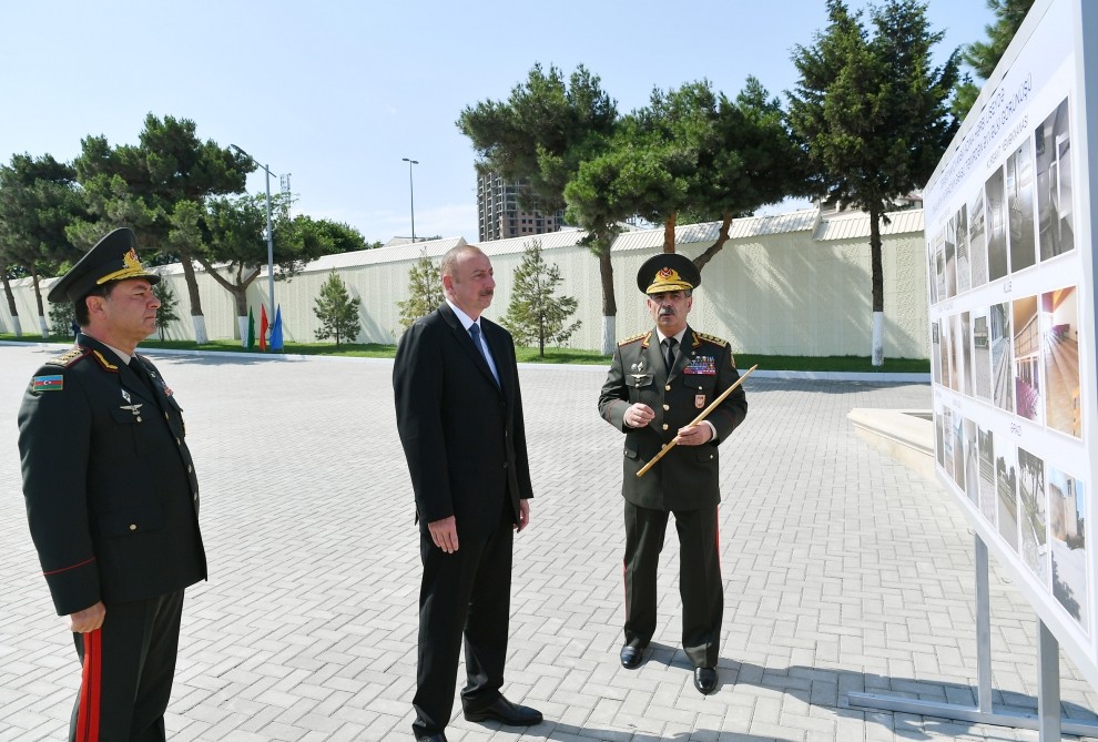 Prezident Cəmşid Naxçıvanski adına Hərbi Liseydə - FOTOLAR