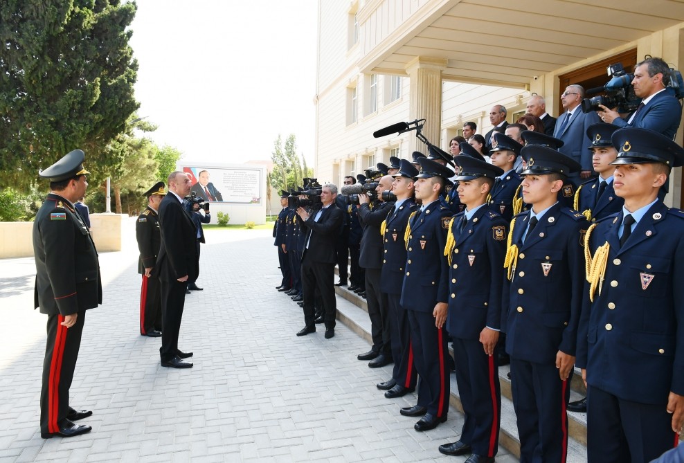 Prezident Cəmşid Naxçıvanski adına Hərbi Liseydə - FOTOLAR