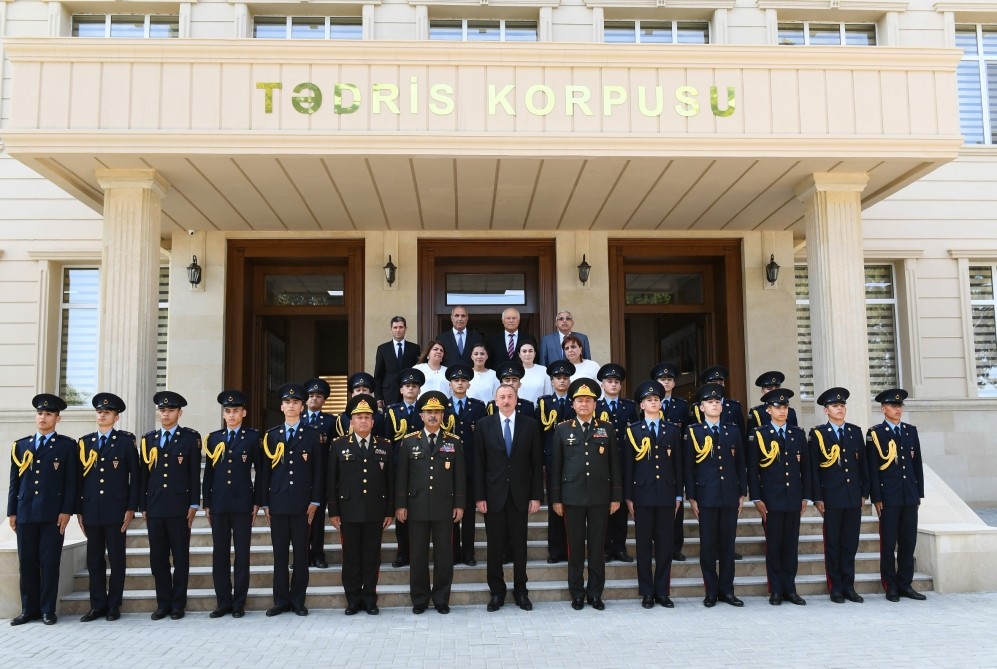 Prezident Cəmşid Naxçıvanski adına Hərbi Liseydə - FOTOLAR