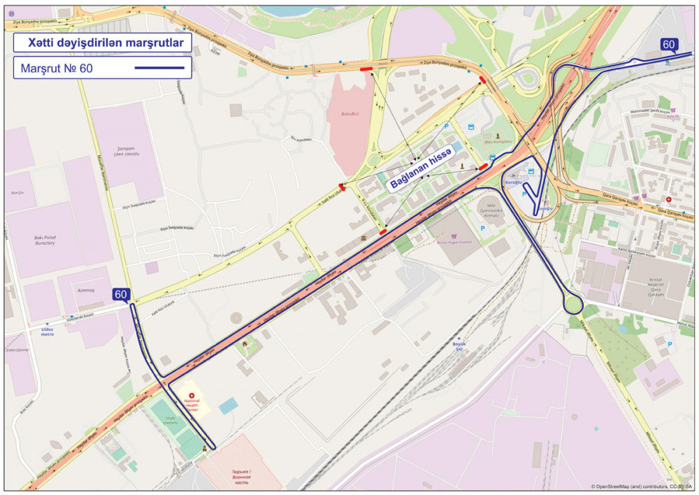 Bu marşrutların hərəkət sxemi dəyişdirilir - FOTO