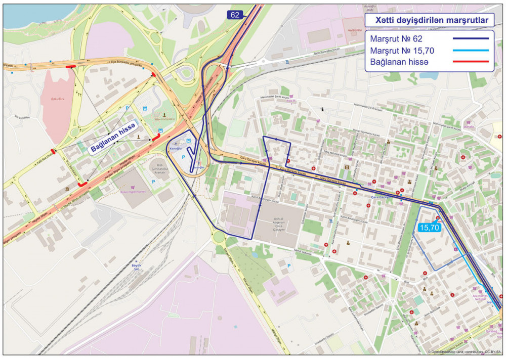 Bu marşrutların hərəkət sxemi dəyişdirilir - FOTO