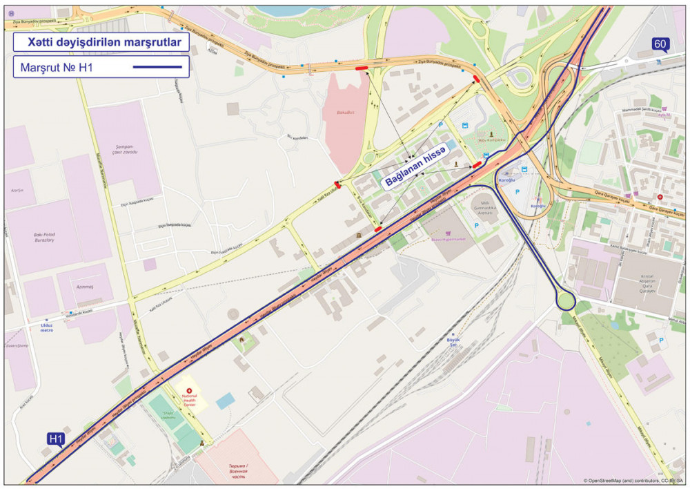 Bu marşrutların hərəkət sxemi dəyişdirilir - FOTO
