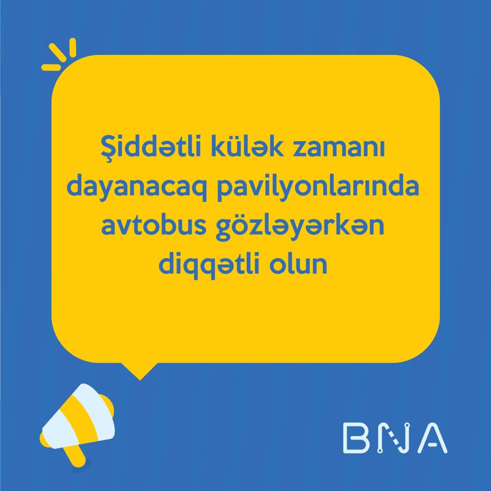 BNA-dan küləkli hava ilə bağlı XƏBƏRDARLIQ!