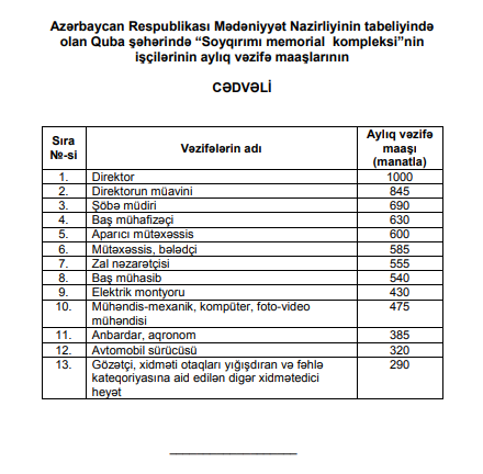 Azərbaycanda bu məmurların və işçi heyətinin maaşı artdı - CƏDVƏL