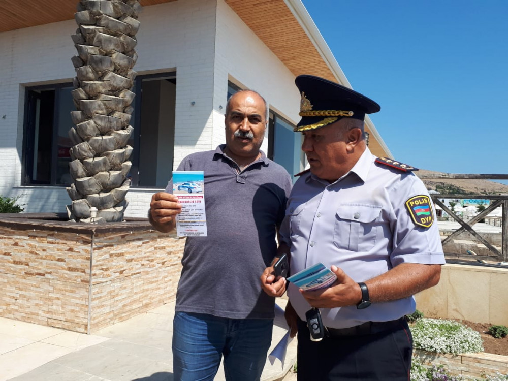 Yol polisi çimərliklərdə yeni maarifləndirici aksiyaya başladı - FOTO