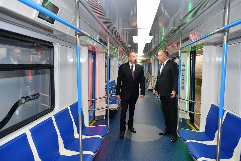 Prezident “Xətai” metrostansiyasının açılışında - FOTOLAR-YENİLƏNİB