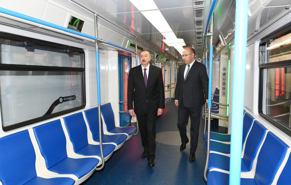 Prezident “Xətai” metrostansiyasının açılışında - FOTOLAR-YENİLƏNİB